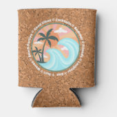 Tropical Hawaiian Island Palm Trees Good Vibes Dosenkühler (Vorderseite)