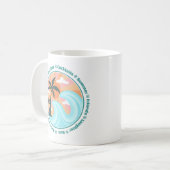 Tropical Hawaiian Island Palm Trees Good Vibes Kaffeetasse (Vorderseite Links)