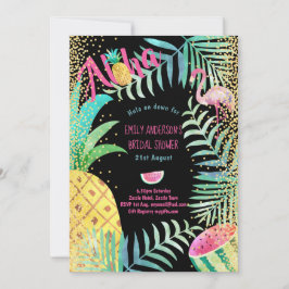 Tropical Hawaiian Luau Brautparty Einladung