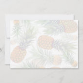 Tropical Hawaiian Luau Geburtstagsparty Einladunge Einladung (Rückseite)