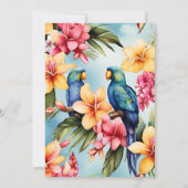 Tropical Hawaiian Luau Graduation Party Einladung (Rückseite)