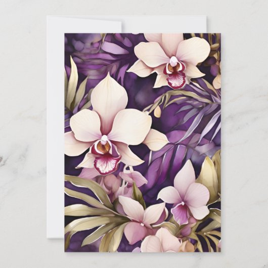 Tropical Hawaiian Luau Graduation Party Einladung (Rückseite)