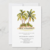 Tropical Hawaiian Mele Kalikimaka Weihnachtsfeiert Einladung (Vorderseite)