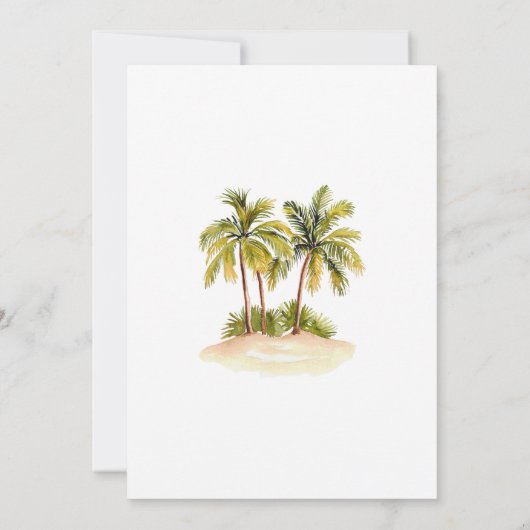 Tropical Hawaiian Mele Kalikimaka Weihnachtsfeiert Einladung (Rückseite)