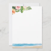 Tropical Hawaiian Merry Little Christmas Luau Einladung (Rückseite)