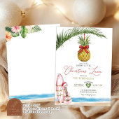 Tropical Hawaiian Merry Little Christmas Luau Einladung