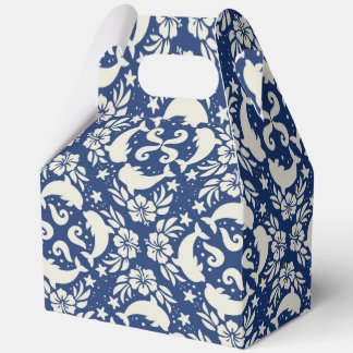 Tropical hawaiian print dolphins geschenkschachtel