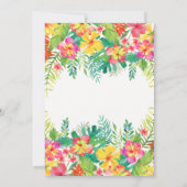 Tropical Hawaiian Showbingkarten (Rückseite)