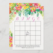 Tropical Hawaiian Showbingkarten (Vorne/Hinten)