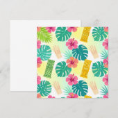 Tropical Hawaiian Tiki Pattern for Parties Wedding (Vorne/Hinten)