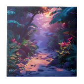 Tropical Hawaiian Walking Path  Fliese (Vorderseite)