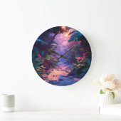 Tropical Hawaiian Walking Path Große Wanduhr (Zuhause)