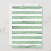 Tropical Hawaiian Wild Beach Girl Einladung (Rückseite)