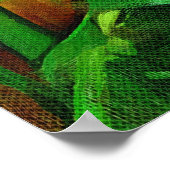 Tropical Heliconia - Spaziergang im Garten Poster (Ecke)