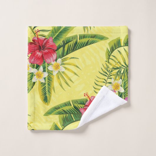 Tropical Hibiscus  Badhandtuch Set (Waschlappen)