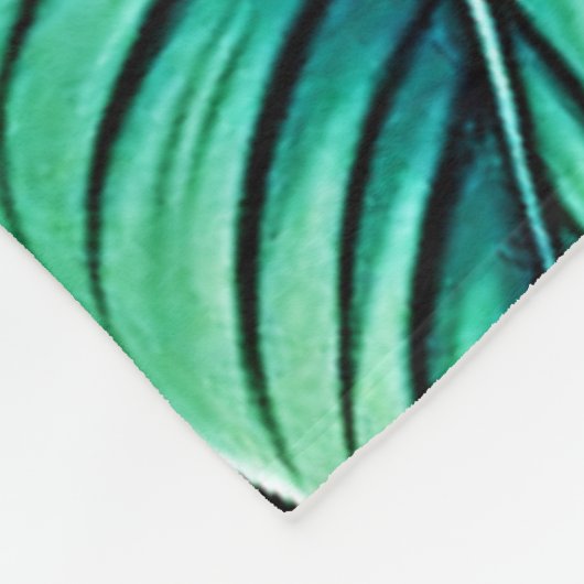 Tropical Hibiscus Bloom Artistry Fleecedecke (Ecke)