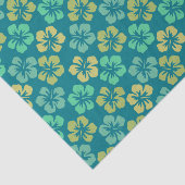 Tropical Hibiscus Flower Pattern Custom Text Seidenpapier (Ausschnitt)