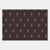 Tropical Hibiscus, Palm, Stripe Red Sage Christmas Geschenkpapier Set (Vorderseite 2)