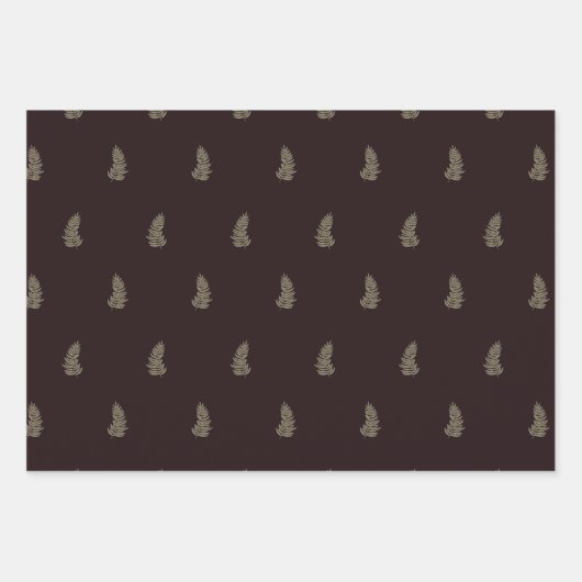 Tropical Hibiscus, Palm, Stripe Red Sage Christmas Geschenkpapier Set (Vorderseite 2)