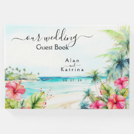 Tropical Hibiskus Beach Zielliste Gästebuch