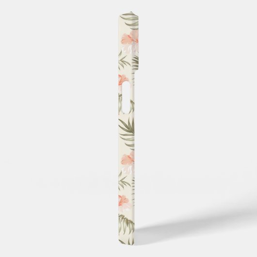 Tropical Hisbiscus Palm Tree Muster Case-Mate iPhone Hülle (Rückseite / Rechts)