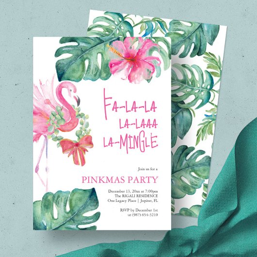 Tropical Holiday Party Einladung