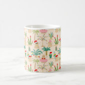Tropical Holiday Vibes Christmas Pattern Kaffeetasse (Mittel)