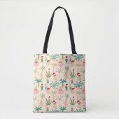 Tropical Holiday Vibes Christmas Pattern Tasche (Vorderseite)