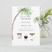 Tropical Honey Do Paares Polterabend Einladung (Stehend Vorderseite)