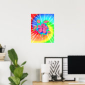 Tropical Honu Turtle und Hibiskus Poster (Heimbüro)
