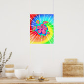 Tropical Honu Turtle und Hibiskus Poster (Küche)