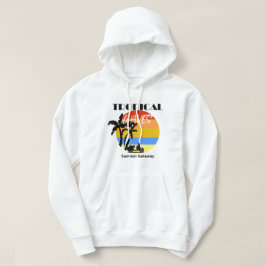 Tropical Hooded Sweatshirt