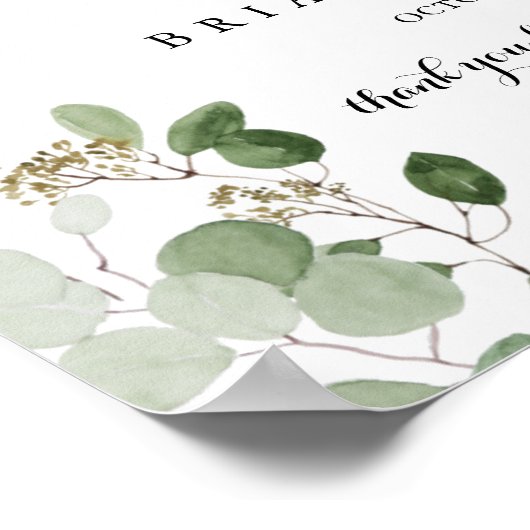 Tropical Horizonal Probe Dinner Willkommenszeichen Poster (Ecke)