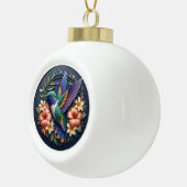 Tropical Hummingbird Ornament – Colorful Floral (Rechts)
