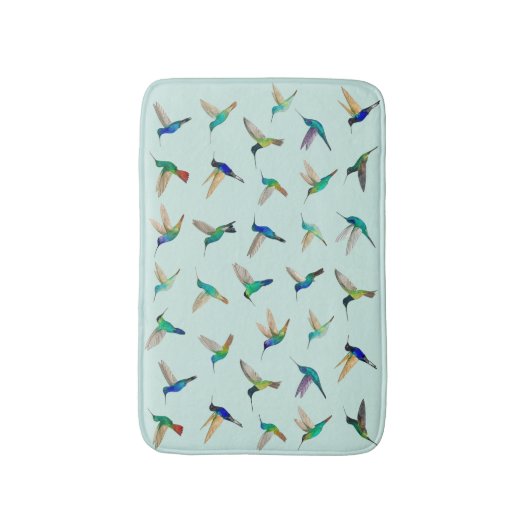 Tropical Hummingbirds Badematte (Vorderseite Vertikal)