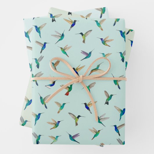 Tropical Hummingbirds Geschenkpapier Set (Beispiel)