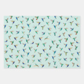 Tropical Hummingbirds Geschenkpapier Set (Vorderseite)
