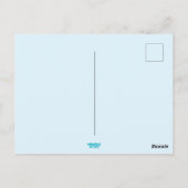 Tropical Hut Weihnachts Palm Tree Beach Lights Postkarte (Rückseite)