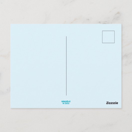 Tropical Hut Weihnachts Palm Tree Beach Lights Postkarte (Rückseite)