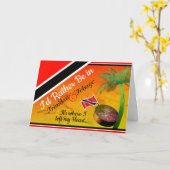 Tropical Ich wäre eher in Trinidad und Tobago Karte (Gelbe Blume)