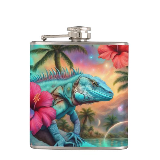 Tropical iguana flachmann (Vorderseite)