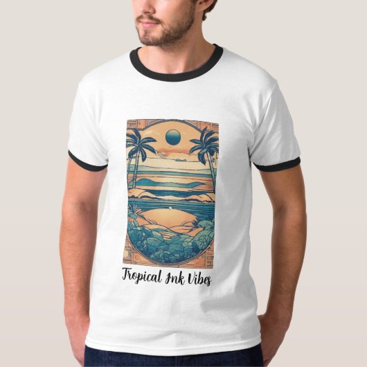 Tropical Ink Vibes T-Shirt (Vorderseite)