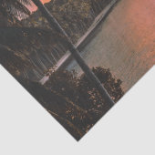 Tropical Island Abend Palm Tree Sonnenuntergang Seidenpapier (Ausschnitt)