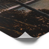 Tropical Island Abend Palm Tree Sunset Poster (Ecke)