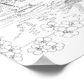 Tropical Island Aduloring Coloring Poster (Ecke)