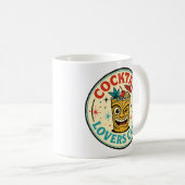 Tropical Island Bar Retro-Design Kaffeetasse (VorderseiteRechts)