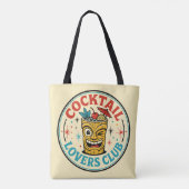 Tropical Island Bar Retro-Design Tasche (Rückseite)