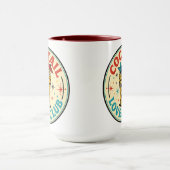 Tropical Island Bar Retro-Design Tasse (Zentrum)