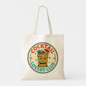 Tropical Island Bar Retro-Design Tragetasche (Rückseite)