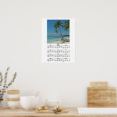 Tropical Island Beach 2012 Calendar Poster Print (Küche)